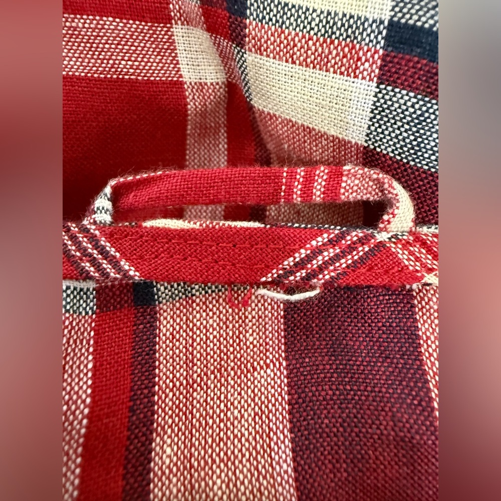 Lauren Ralph Lauren multicolor plaid linen wrap skirt (hemmed) (fair) (read) - Picture 13 of 15
